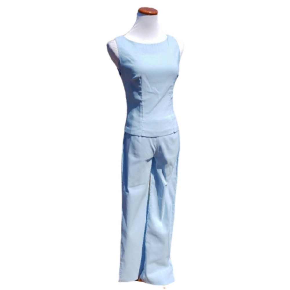 Pants Set Duo Blue Pastel Monochrome 2 Piece Sz 6 REED
